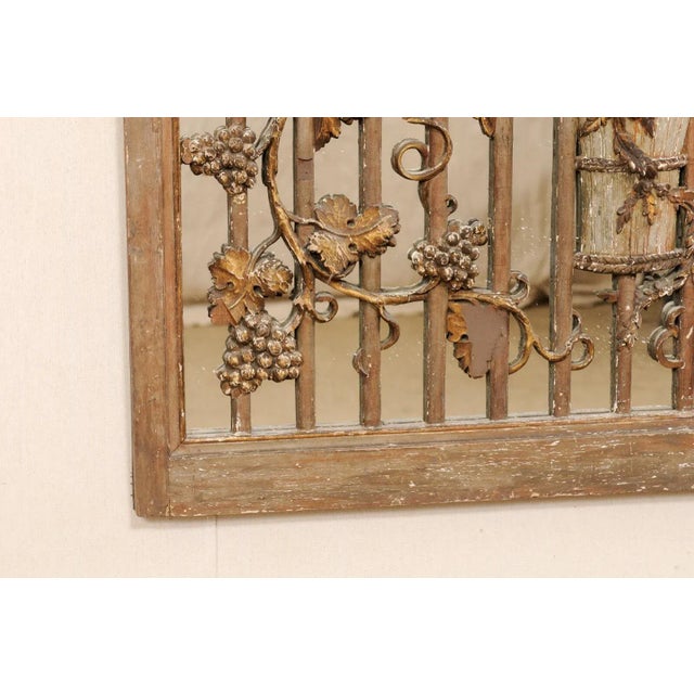French 19th Century Panel with Mirror Background For Sale - Image 10 of 12