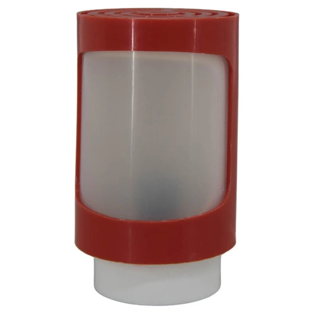 Space Age Red and White Plastic Table Lamp, 1960s For Sale - Image 11 of 11