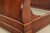 Grange Style French Louis Philippe Carved Cherry Wood King Size Sleigh Bed For Sale - Image 11 of 13