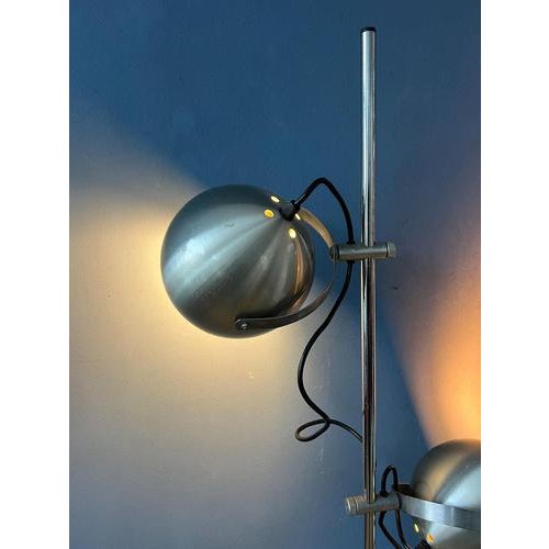 Silver Vintage Herda Eyeball Floor Lamp For Sale - Image 4 of 13