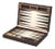 Leather Backgammon Set from Pinetti For Sale