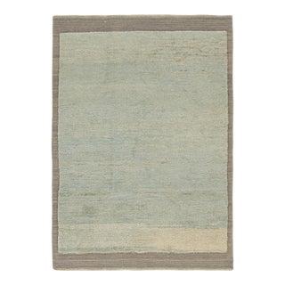 Rug & Kilim’s Contemporary Rug in Gray and Blue For Sale