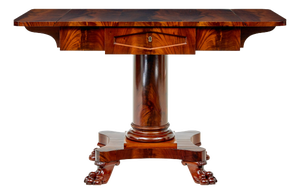 Early 20th Century Empire Revival Scandinavian Sofa Table, 1900s