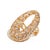 Gold Celestial Radiance Swarovski Crystal Chunky Adjustable Ring, Size 4 For Sale - Image 8 of 8