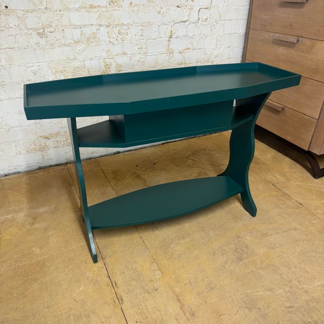 Emerald Lozere Console Table - Emerald Green For Sale - Image 8 of 11