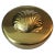 1960s English Lacquered Brass Clam Shell Box For Sale