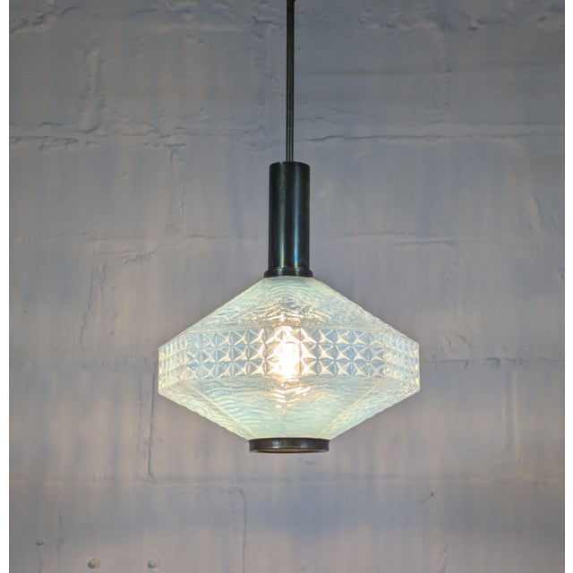 1960s Rare 1960s Italian Murano Glass Pendant Lamp by Av Mazzega For Sale - Image 5 of 8