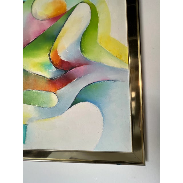 70's Hilda Rindom Expressionist Abstract Painting/Sold For Sale - Image 10 of 12