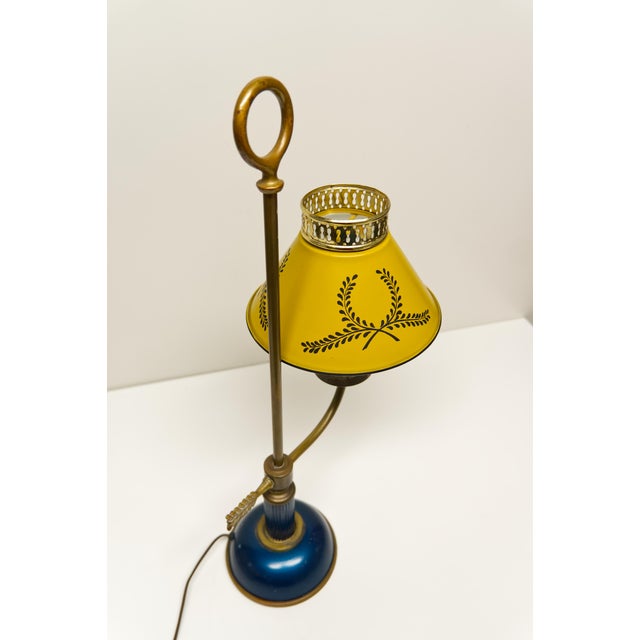 Metal Early 20th Century French Bouillotte-Style Tole Table Lamp For Sale - Image 7 of 11