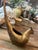 This is a vintage mid-century Japanese cast iron or bronze bird/pheasant figurine, often used as an incense burner (koro)...