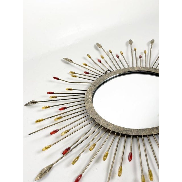 Small Metal Mirror, France, 1970s For Sale - Image 9 of 14