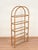 Large Italian Arch Shelf in Rattan and Brass, 1970s For Sale - Image 3 of 17