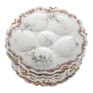 Antique Haviland & Co. Limoges Oyster Plates - Set of 6