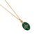Metal Green Enamel Evil Eye Minimalist Gold Protective Necklace For Sale - Image 7 of 8