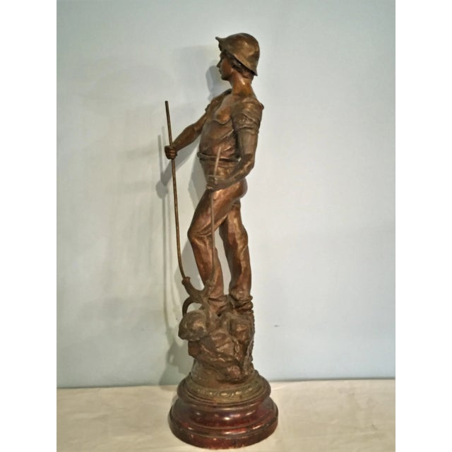 French Male Figure of a Railroad Worker For Sale In South Bend - Image 6 of 13