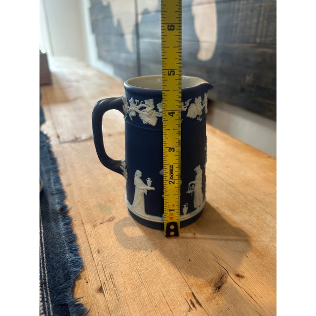 Wedgwood Late 19th Century Victorian Wedgewood Jasperware Pitcher For Sale - Image 4 of 11
