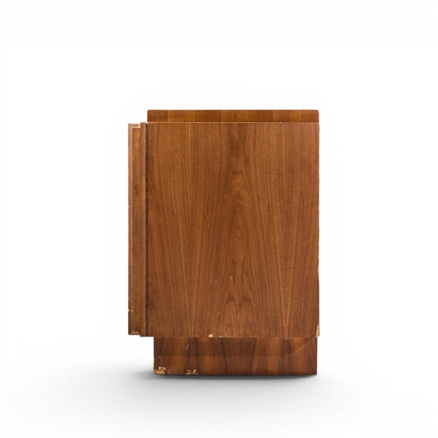 Mid 20th Century Tobago Brutalist Mid Century Walnut Lowboy Dresser For Sale - Image 5 of 9
