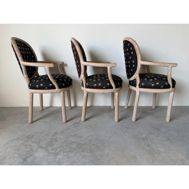 1970’s Italian Marcello Mioni Carved Wood Dining Chairs – Set of 6 For Sale - Image 11 of 12