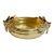 Vintage Hosely Brass Oval Cache Pot or Planter With Oak Leaf Handles For Sale