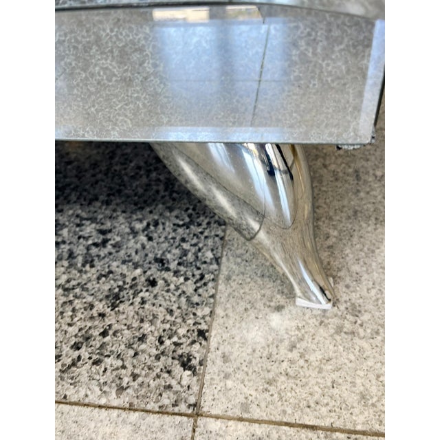 1980s Mirrored Chests of Drawers or Nightstands - A Pair For Sale - Image 10 of 11