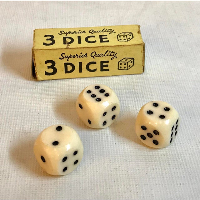 Vintage Bakelite Dice Set of 3 Chairish