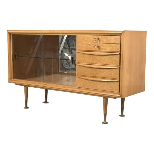 Vintage Blond Sideboard, 1950s For Sale
