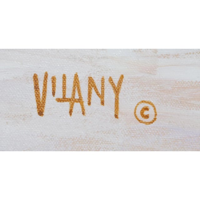 Vase of Flowers by Sea Vilany Spanish Oil on Canvas, signed l.r. Size: 24 in. x 36 in. (60.96 cm x 91.44 cm)