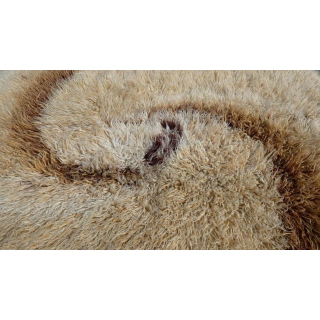 1960s Optical Long-Pile Rug in Pure Wool, Italy, 1960s For Sale - Image 5 of 10