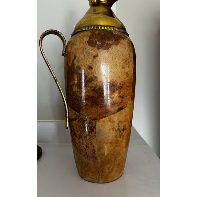 1940s 1940s Aldo Tura Lacquered Goatskin Carafe Pitcher For Sale - Image 5 of 9
