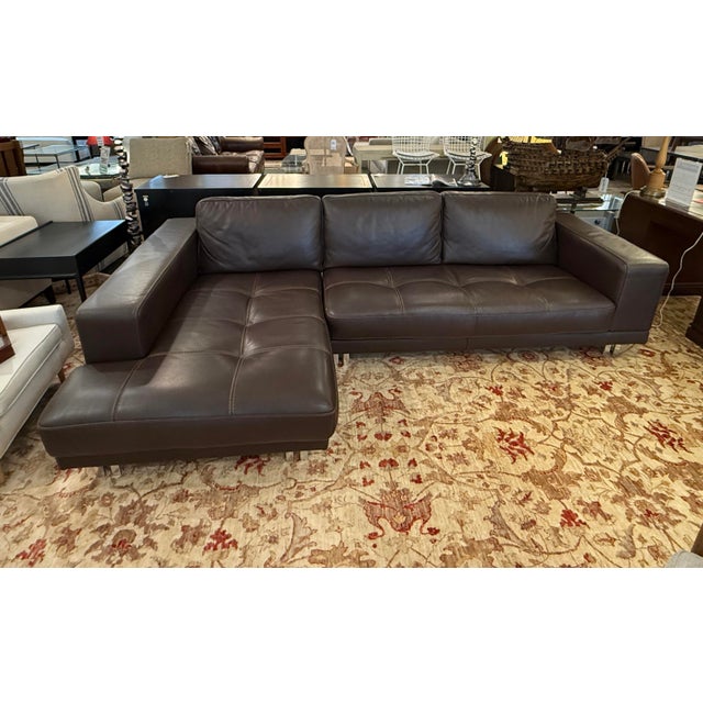 Design Plus Gallery presents the Quattro Sectional with Chaise Lounge by Gamma Arredamenti. This chaise sectional has wide...