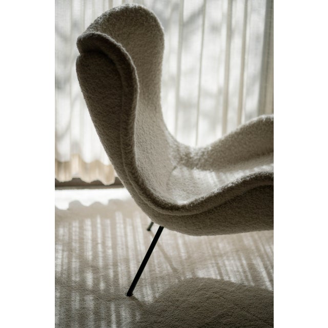 Madame Lounge Chair with Dedar Boucle Fabric by Fritz Neth for Correcta, 1950s For Sale - Image 10 of 12