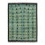 Azure Rain Modern Abstract Teal & Gold Moroccan Style Wool Rug 10x14 For Sale