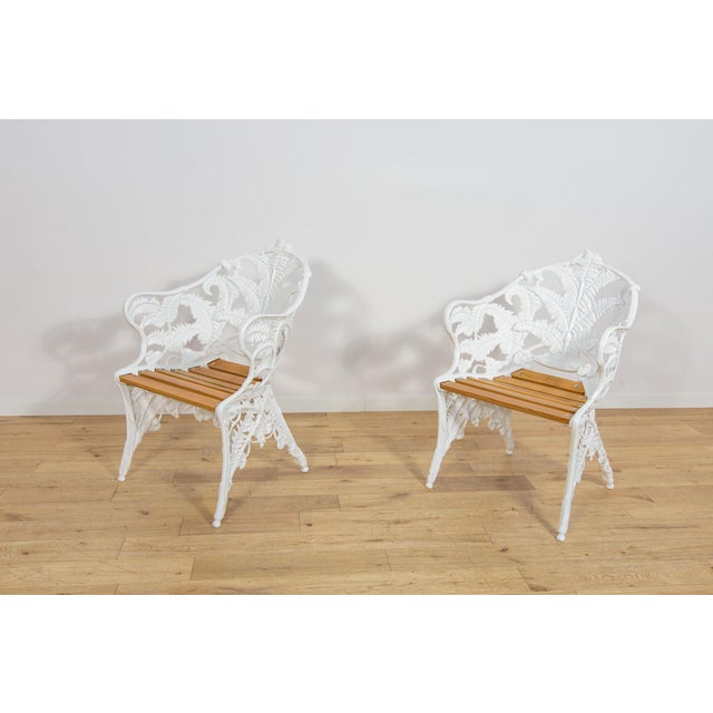 Victorian Coalbrookdale Garden Armchairs, United Kingdom, 1950s, Set of 2 For Sale - Image 3 of 18