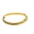 1970s Italian 14k Gold Diamond Flexible Bangle Bracelet For Sale - Image 4 of 12