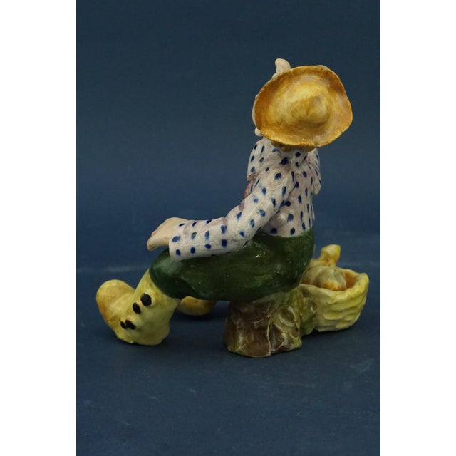 20th Century Ceramic Salesman Sculpture by Anzengruber for Carraresi and Lucchesi, Italy For Sale - Image 4 of 18