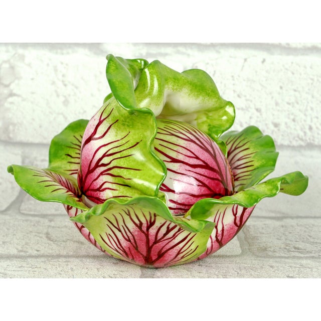 Meissen Pink Cabbage-Shaped Box - Trompe l'Oeil Porcelain by Didier Gardillou For Sale - Image 4 of 7