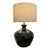 1960s Lava Glaze Ceramic Table Lamp, Sculptural Mid Century Modern Statement For Sale