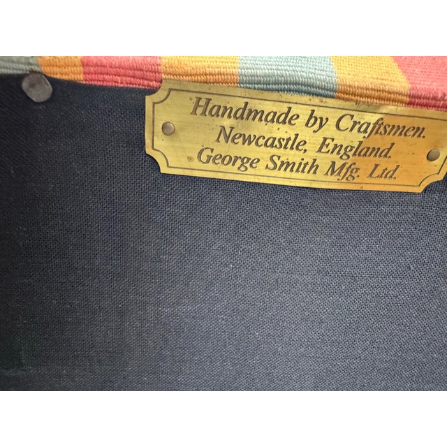 Textile George Smith Standard Arm Chairs For Sale - Image 7 of 10