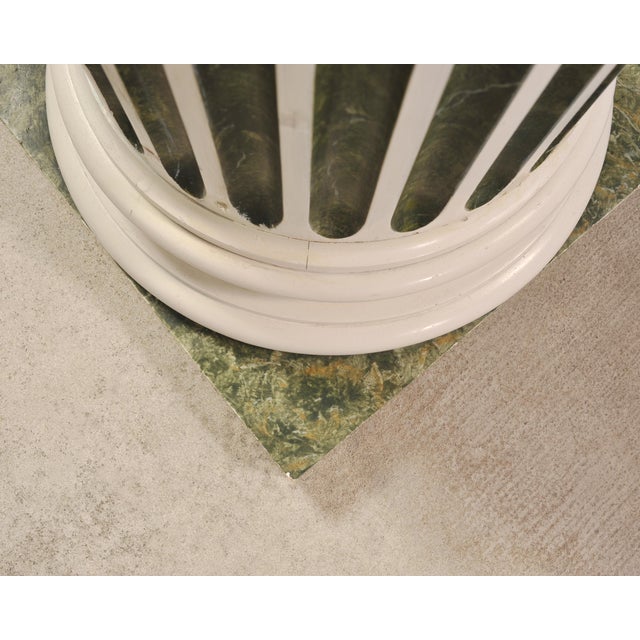 Set of Four Monumental Faux Marble Neoclassical Columns 10 Ft. For Sale - Image 17 of 18