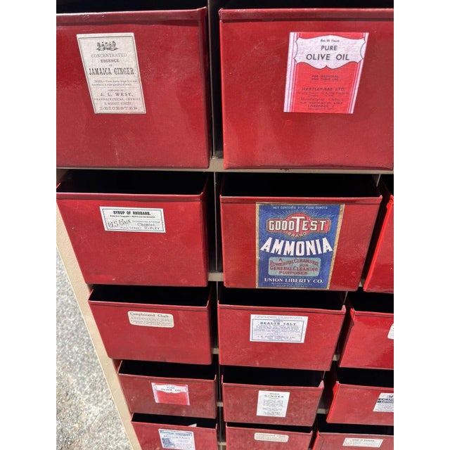 Chemists Drawer Cabinet in Metal For Sale - Image 11 of 13
