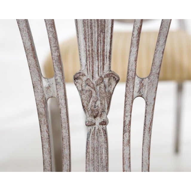 Wood Gustavian Style Dining Chairs, Early 20th Century, Set of 6 For Sale - Image 7 of 9