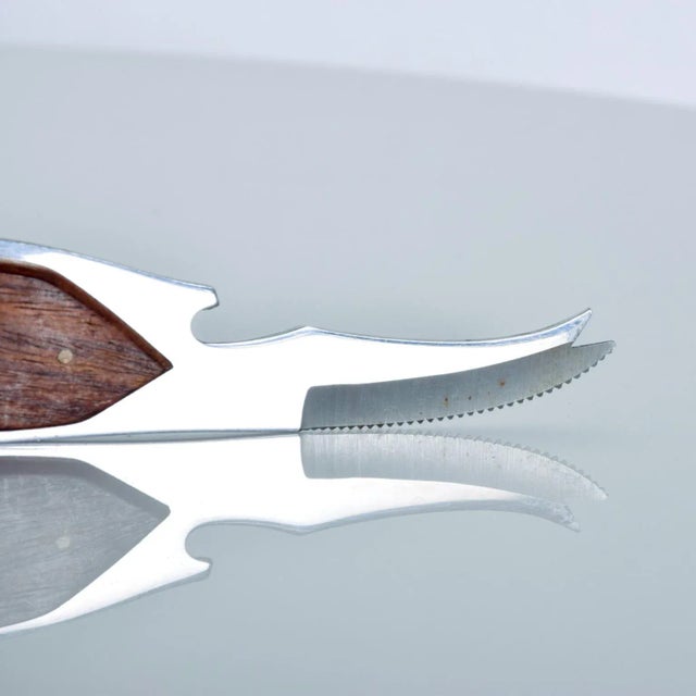 Wood 1970s Japanese Barware Parrot Bottle Opener Knife For Sale - Image 7 of 8