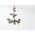 French Vintage Tôle Painted Floral Chandelier For Sale - Image 10 of 13