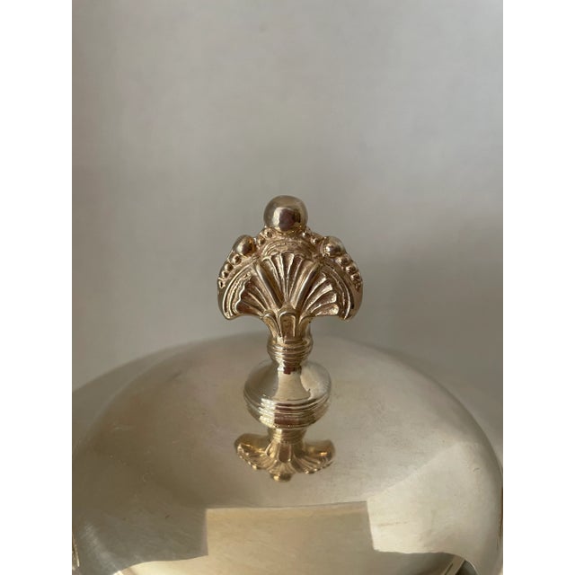 Silver 1930s Art Deco Silverplate Decorative Quadruple Soup Tureen with Lid For Sale - Image 8 of 10