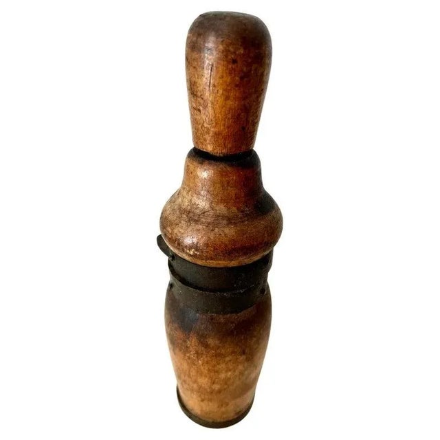 Patinated Wooden Kitchen Wine Tool and Decorative Piece For Sale - Image 11 of 11