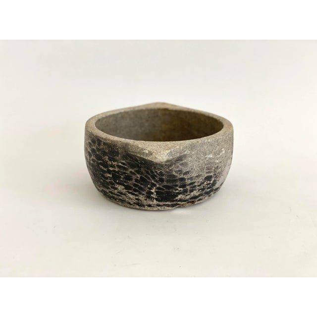 Primitive Limestone Hand-Carved Bowl For Sale In Los Angeles - Image 6 of 8