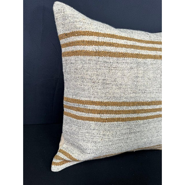 Turkish Hemp Pillow Cushion Natural Beige Yellow Pillow Cushion Cover 20"x20" #30620 Enhance your home decor with our...