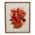 1970's Crewel Embroidery Floral Wall Hanging For Sale