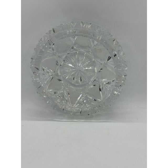 Cut Crystal Glass Ashtray From Italy For Sale In Houston - Image 6 of 9