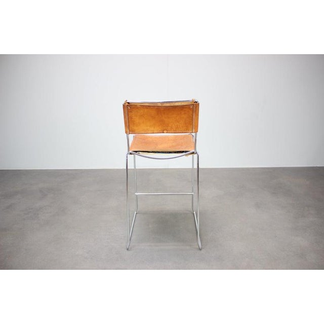 Leather Bar Stool by Giandomenico Belotti for Alias, Italy, 1970s For Sale - Image 10 of 15